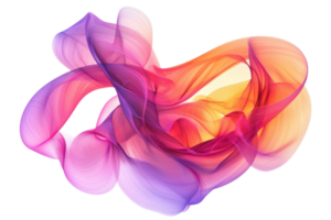 Vibrant, abstract digital artwork featuring vivid colorful swirls and waves with a modern, fluid design. Perfect for artistic backgrounds. png