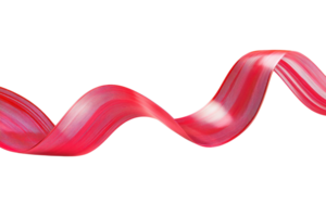 Dynamic abstract red swirl on a transparent background. symbolizing energy, motion, and creativity. Perfect for art and design projects. png
