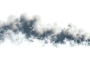 Realistic depiction of clouds against a transparent background, ideal for design and illustration purposes. png