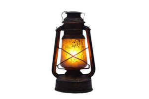 vintage oxidado lanterna com brilhando caloroso luz, isolado em transparente fundo. perfeito para outono ou rústico temático Projeto e decoração. png