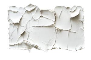 High-resolution image of cracked and peeling white paint texture, perfect for backgrounds and design projects. png