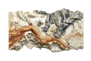 Stunning close-up of intricate, multicolored marble texture showcasing natural patterns and geological formations. png