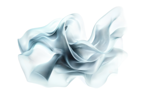 Abstract white and silver fluid design with smooth, flowing curves and a silky texture. Perfect for modern backgrounds and artistic projects. png
