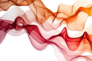 Colorful abstract wave pattern with flowing lines and gradient shades of red and orange. Modern artistic background suitable for various projects. png