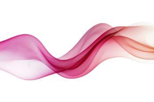 Elegant abstract pink and red wave design on transparent background. perfect for backgrounds, wallpapers, and design concepts. png