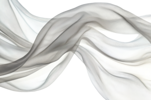 Elegant abstract wave of black and white sheer fabric, flowing and intertwined. Perfect for backgrounds, design, or creative use. png