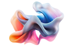 Abstract fluid art with vibrant colors blending smoothly, representing creativity and motion in a digital design concept. Great for backgrounds. png