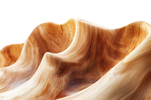 Abstract close-up of a textured wooden surface with natural swirls and curves, showcasing the beauty and complexity of wood grain patterns. png