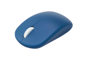 sem fio azul computador rato isolado em transparente fundo. ergonômico Projeto para escritório e casa usar. png