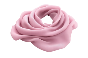 Soft pink fabric elegantly folded. Perfect for fashion, textiles, and design themes. High-resolution image for versatile use. png
