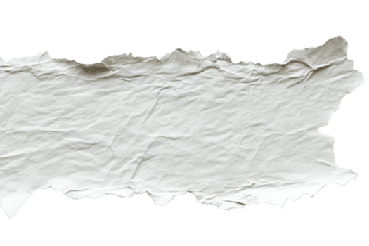 avvicinamento Immagine di un' strappato pezzo di spiegazzato bianca carta isolato su un' trasparente sfondo, Perfetto per design e struttura progetti. png