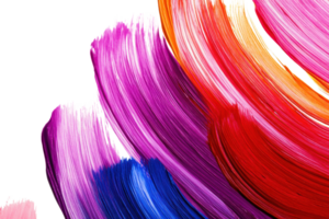 Abstract multicolored brushstrokes creating vibrant, dynamic patterns. Suitable for backgrounds, graphic design, and creative projects. png
