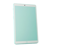 Modern tablet with a blank screen isolated on a transparent background. perfect for technology and mobile device concepts. png