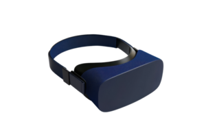 Modern virtual reality headset isolated on a transparent background. showcasing advanced VR technology and immersive gaming experience. png
