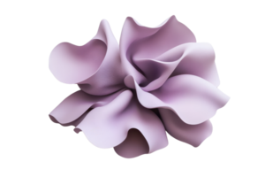 Elegant lilac abstract flower petal design with smooth curves, perfect for modern art, digital wallpaper, and creative projects. png