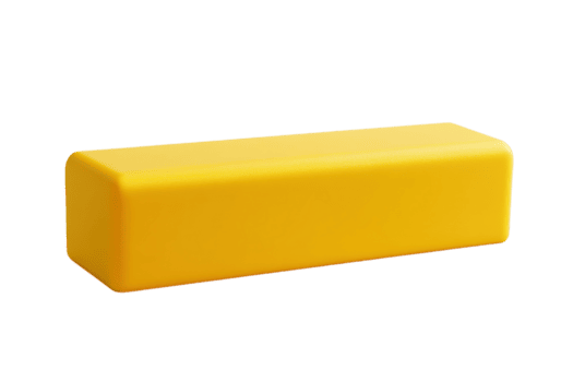 giallo rettangolare bar su isolato sfondo. ideale per visivo presentazioni, educativo Strumenti, e creativo design elementi. png