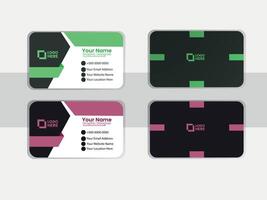 Modern and simple business card design vector