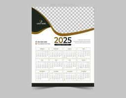 Calendar in a minimalist style. vector