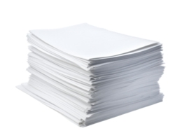 Papers stack isolated on transparent background png