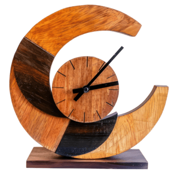 modern Uhr Seite Aussicht voll Länge isolieren auf Transparenz Hintergrund png