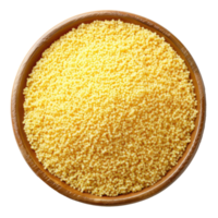Couscous top view full length isolate on transparency background png
