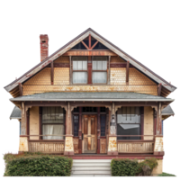 Craftsman House isolate on transparency background png