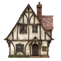 Tudor House isolate on transparency background png