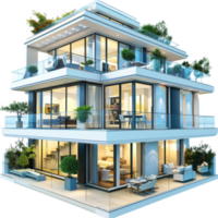 Penthouse isolate on transparency background png