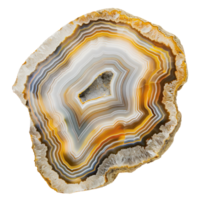 Beautiful Agate top view isolate on transparency background png