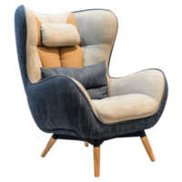 modern Armchair side view full length isolate on transparency background png