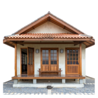 Patio Home front view full length isolate on transparency background png