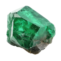 Emerald front view isolate on transparency background png
