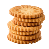 Biscuits Cookie front view full length isolate on transparency background png