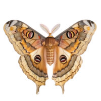 Lepidoptera front view full body isolate on transparency background png