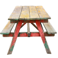 Picnic Table isolate on transparency background png