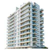 Condominium isolate on transparency background png