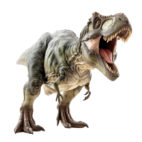 Dinosaur front view full body isolate on transparency background png