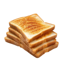 Bread Toast side view full length isolate on transparency background png