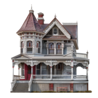Victorian House isolate on transparency background png