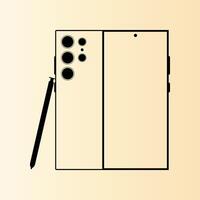 SMARTPHONE ICON SINGLE COLOR vector