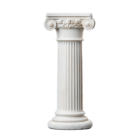 Doric column with base on transparent background png