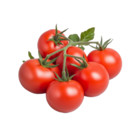 Bunch of ripe red tomatoes on transparent background png