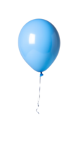 Blue balloon isolated on transparent background png