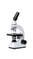 Modern laboratory microscope isolated on transparent background png