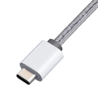 USB-C to USB-A adapter cable isolated on transparent background png