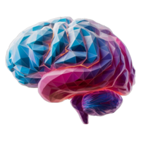 brain composed of circuit board patterns png