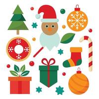 Festive Christmas Elements Collection vector