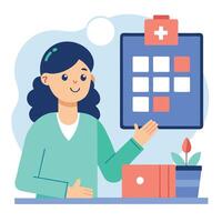 Helping Patients Schedule Appointments vector