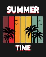 Retro Summer Typography for T-Shirts vector