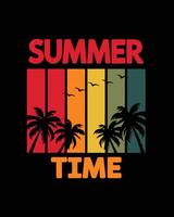 Beach Vibes Summer Typography Graphic vector